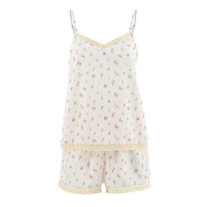 Womens Breathable And Comfortable Camisole And Shorts Set