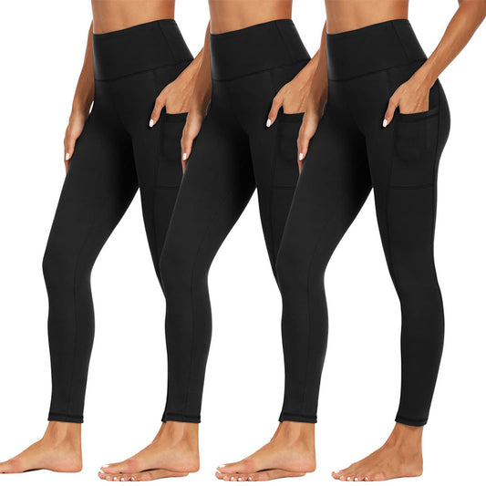 Womens Yoga Leggings Soft Tummy-control  High-stretch  And Opaque